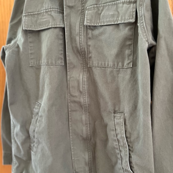 H&M Divided Men’s Designer Military Green Field Hooded Jacket (Men’s Medium) - Picture 9 of 10